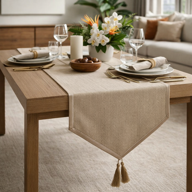 ✨ Caminho de Mesa 32x180cm – Trilho Decorativo Elegante para Mesa Posta