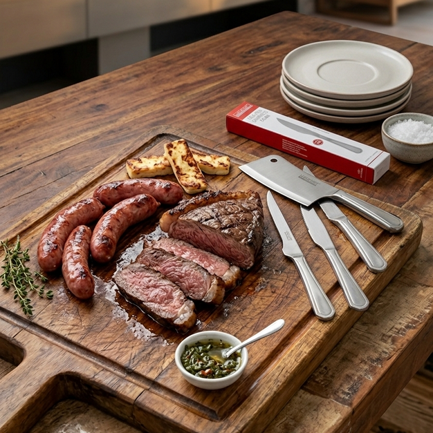Jogo de Facas para Churrasco Facina 🔥 Eleve o nível do seu churrasco
