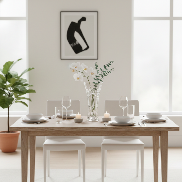 Vaso de Vidro Deméter 14cm Transparente Decorativo Luxo