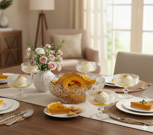 Jogo de Taças de Sorvete Lines – O Toque Contemporâneo que Sua Sobremesa Merece 🍨💫