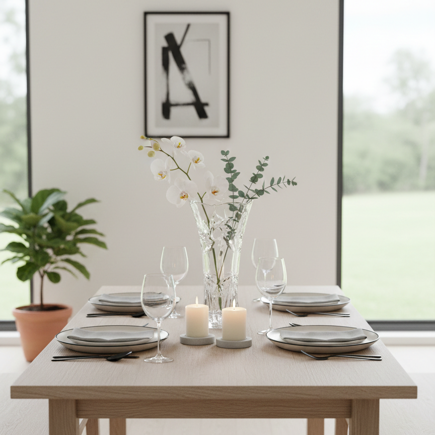 Vaso de Vidro Deméter 14cm Transparente Decorativo Luxo