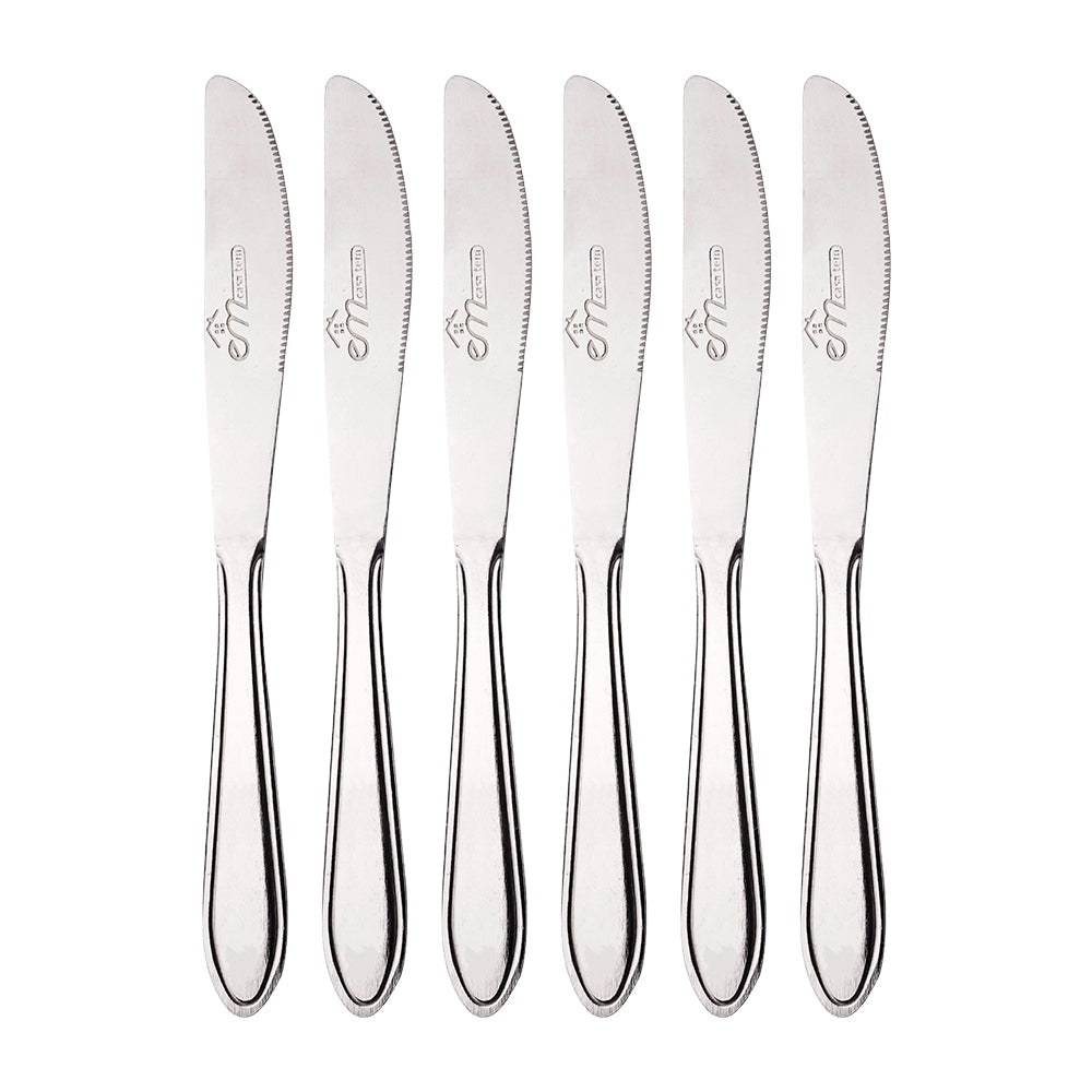 Jogo de facas de sobremesa inox c/6 peças