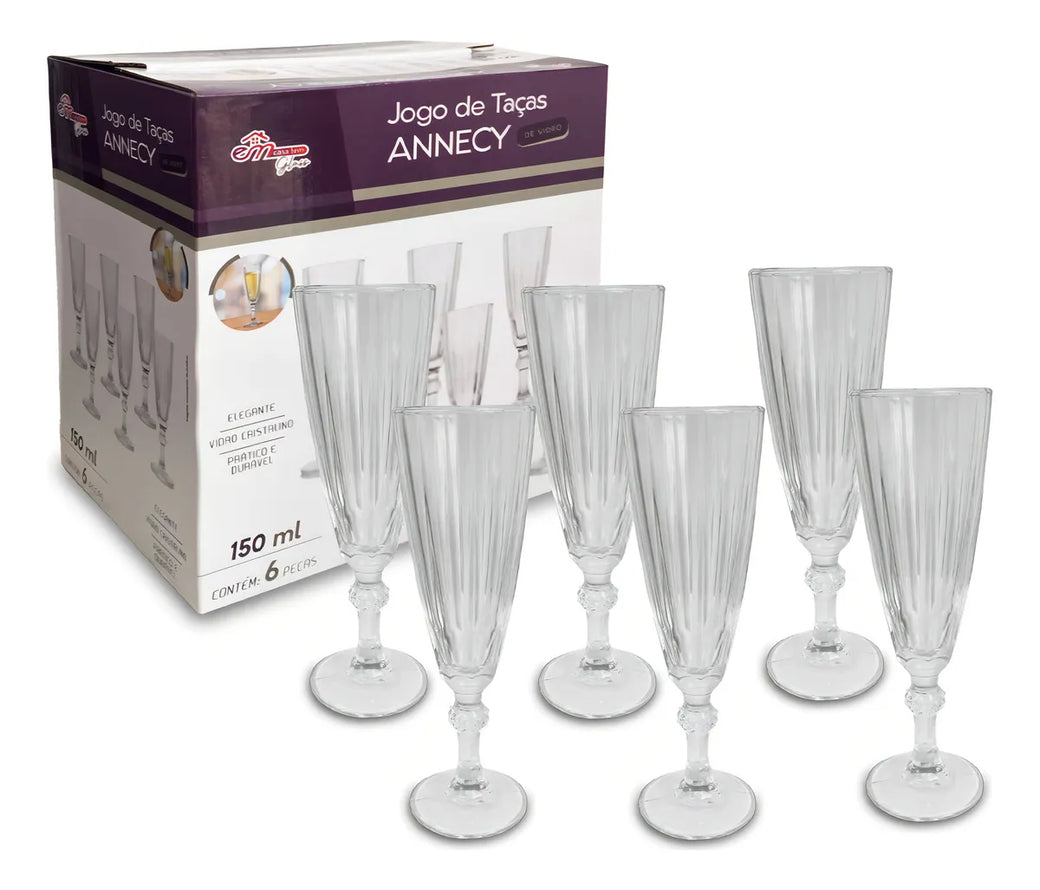 Jogo de Taças Annecy – O Charme Clássico que Atravessa Gerações 🥂✨