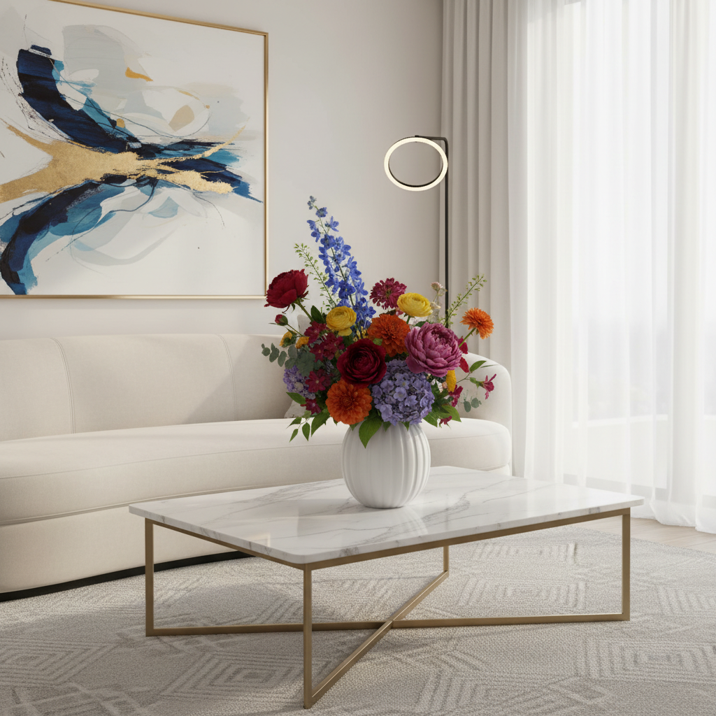 Vaso Decorativo Porcelana Off White 11x9