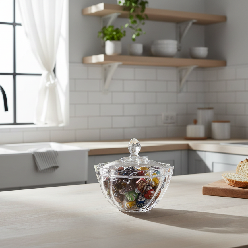 Bomboniere de vidro twist 370ml