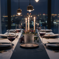 Cremeira de Vidro com Borda Dourada 230ml