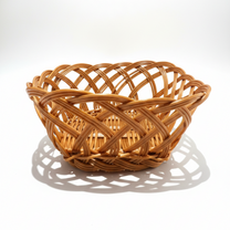 Cesto Quadrado em Ratan 22,5cm – Elegância Natural em Grande Estilo 🧺🌿
