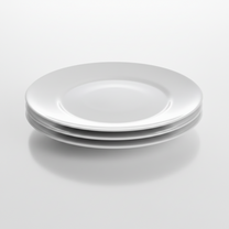 Prato de Sobremesa Flare Branco 19cm 🍰✨