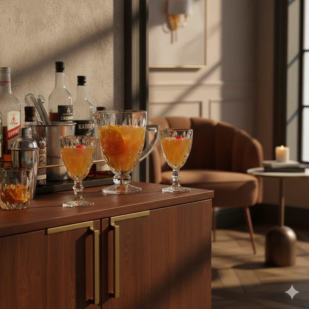 Jogo de Jarra e Taças Diamond 5 Peças – O Brilho que Faltava na sua Celebração 🥂✨