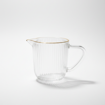 Cremeira de Vidro com Borda Dourada 230ml