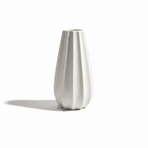 Vaso Decorativo Porcelana Off White 13x7