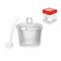 Açucareiro de Vidro com Colher Laure 220ml