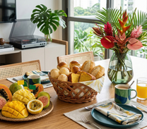 Cesto Redondo em Ratan 20cm – A Suavidade das Formas Naturais na sua Mesa 🧺🥐