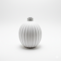 Vaso Decorativo Porcelana Off White 11x9