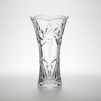 Vaso de Vidro Deméter 14cm Transparente Decorativo Luxo