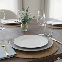 Prato de Sobremesa Flare Branco 19cm 🍰✨