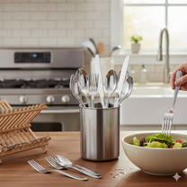 Kit de Garfo de Mesa em Aço Inox 21cm 6 unidades - Elegância e Durabilidade em sua Mesa