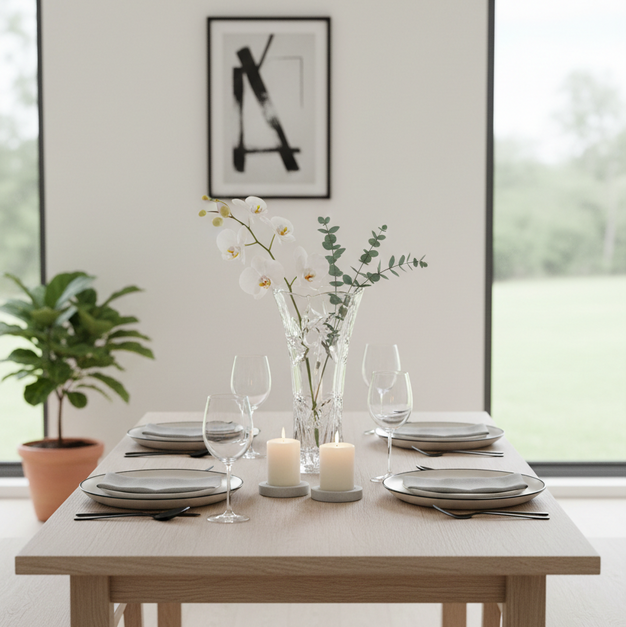 Vaso de Vidro Deméter 14cm Transparente Decorativo Luxo