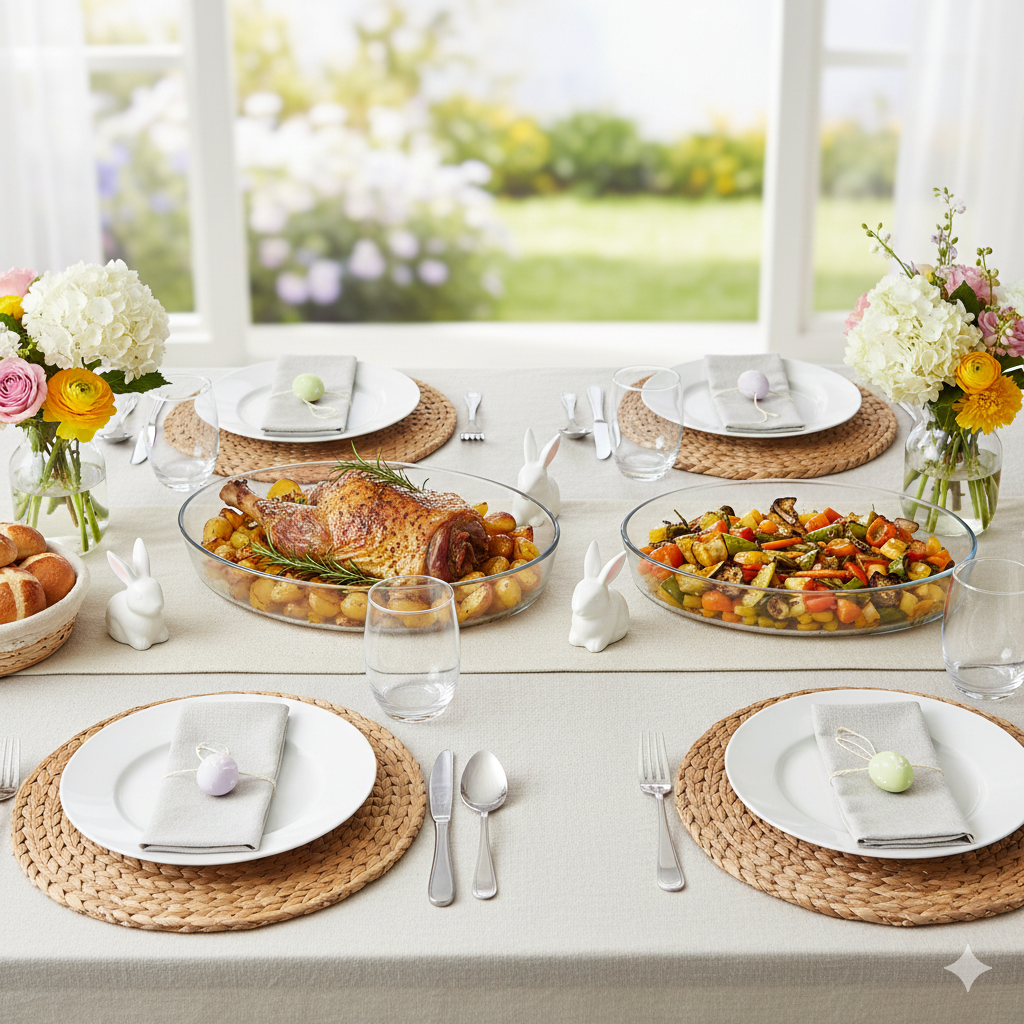 Assadeira de Vidro 3L – A Gigante da Cozinha para Momentos Inesquecíveis 🥘👨‍👩‍👧‍👦