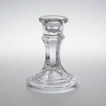 Castiçal de Vidro 10x10x4,5cm – O Brilho que Transforma qualquer Ambiente 🕯️💎