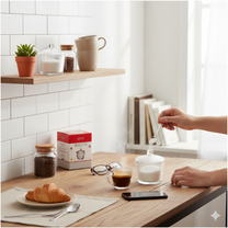 Açucareiro de Vidro com Colher Laure 220ml