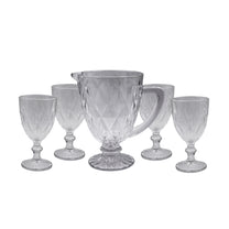 Jogo de Jarra e Taças Diamond 5 Peças – O Brilho que Faltava na sua Celebração 🥂✨