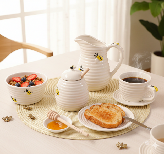 Jarra de Porcelana Bee 800ml 🐝✨